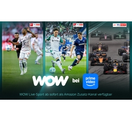TV WOW Live-Sport ab sofort als Prime Video Zusatz-Kanal verfügbar - News, Bild 1