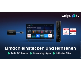 TV Waipu.tv mit neuem Starter-Paket und Streaming-Stick - News, Bild 1