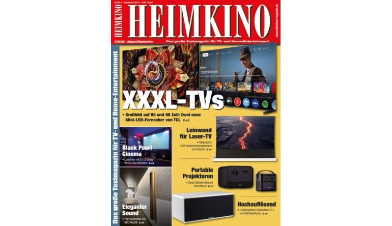 Heimkino In der neuen „HEIMKINO“: Großbild in 85 und 98 Zoll - Laser-TV - Portable Projektoren - News, Bild 1