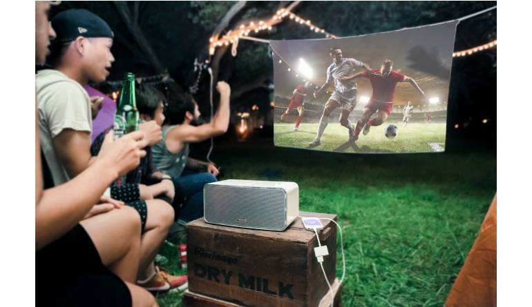 Heimkino Kompakter Aiptek-Beamer mit Akku, 3-Wege-Lautsprecher und Bluetooth - News, Bild 1