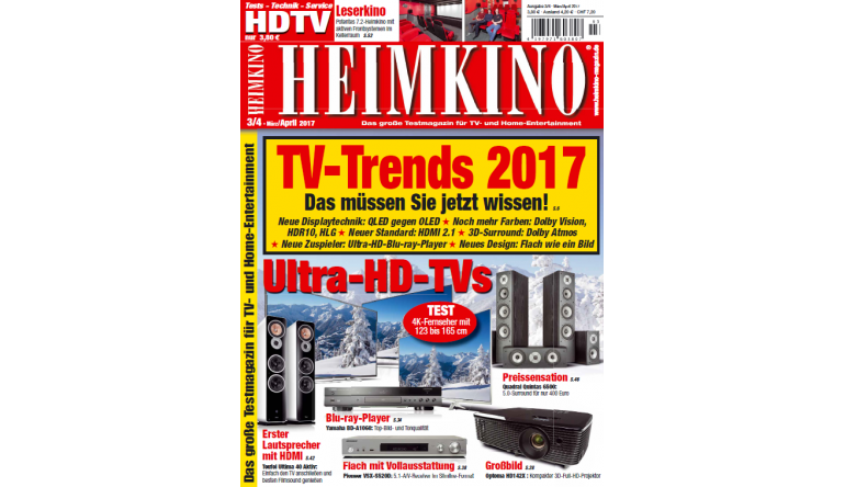 Heimkino TV-Trends 2017: Das müssen Sie jetzt wissen - Alle Details in der neuen „HEIMKINO“ - News, Bild 1