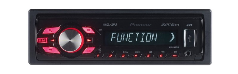 1-DIN-Autoradios Pioneer MVH-1400UB, Pioneer DEH-4400BT im Test , Bild 1